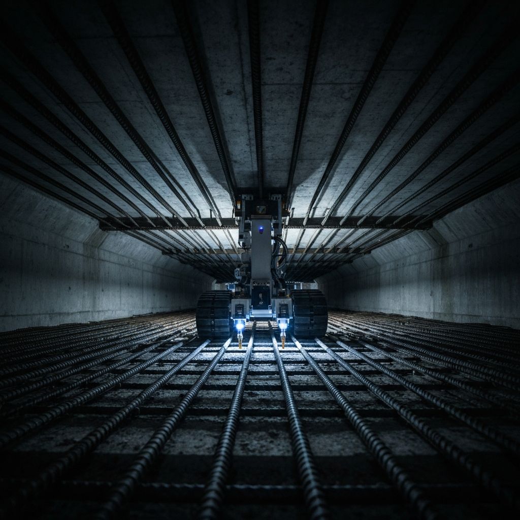 Robotic inspection of concrete infrastructure